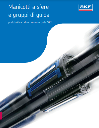 COPERTINA SKF manicotti a sfera e rulli di guida