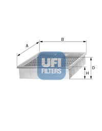 30.040.00 UFI - Filtro Aria per MERCEDES BENZ