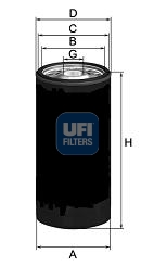 23.276.00 UFI - Filtro Olio spin-on per PEGASO