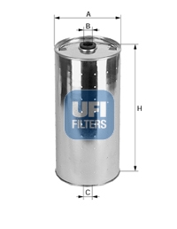 20.012.02 UFI - Filtro Olio Cartridge per MERCEDES BENZ e vari