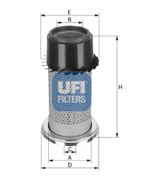 27.453.00 UFI - Filtro Aria per TOYOTA