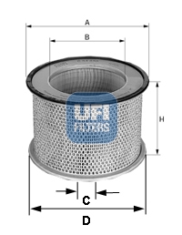 27.036.00 UFI - Filtro Aria per CATERPILLAR