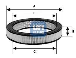 27.706.00 UFI - Filtro Aria per FIAT