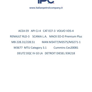 OLIO IPC - LINEA BRONZO HEAVY 5W30 PLUS 4 LT