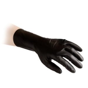 Guanto NERO nitrile monouso conf 100 pcs TG.XL SPESSORATO