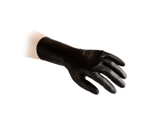 Guanto NERO nitrile monouso conf 100 pcs TG.XL SPESSORATO