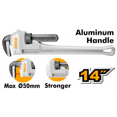 Pinze a ganasce mobili in alluminio, misura 14" (350mm)