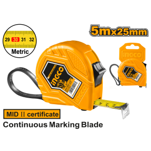 Flessometro in nylon automatico 5mtX25mm