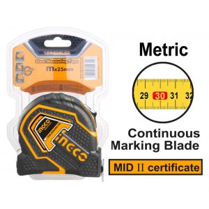 Flessometro 5mtX25mm rivestito in nylon