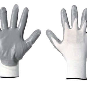Guanto nylon bianco, spalmato con Nitrile TG.9 - 12 PEZZI