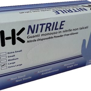Guanto BLU nitrile monouso 3,5grconf 100 TG.M 24 centimetri