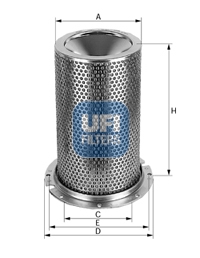 27.037.00 UFI - Filtro Aria per CATERPILLAR