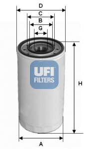 23.302.00 UFI - Filtro Olio spin-on per IVECO