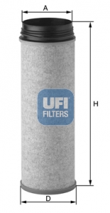 27.649.00 UFI - Filtro Aria per IVECO,MAN,MERCEDES BENZ,RENAULT V