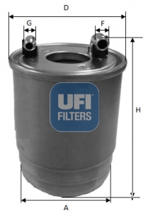 24.112.00 UFI - Filtro Diesel per MERCDES BENZ