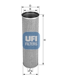 27.018.00 UFI - Filtro Aria per MASSEY FERGUSON