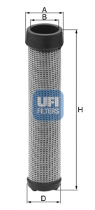 27.565.00 UFI - Filtro Aria per ASTRA, VOLVO CONSTRUCTION EQUIPME