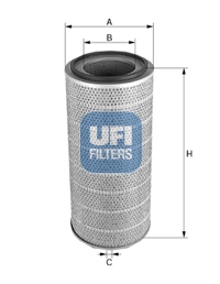 27.442.00 UFI - Filtro Aria per DAEWOO CONTRUCTION e vari