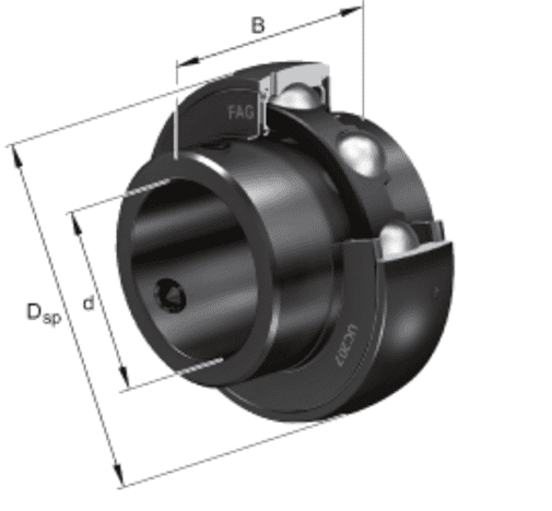 CUSCINETTO GE20-KRR-B-2C - 20X47X43,7