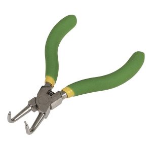 PINZE A BECCHI CURVI 90° PER ANELLI ELASTICI INTERNI 140 mm