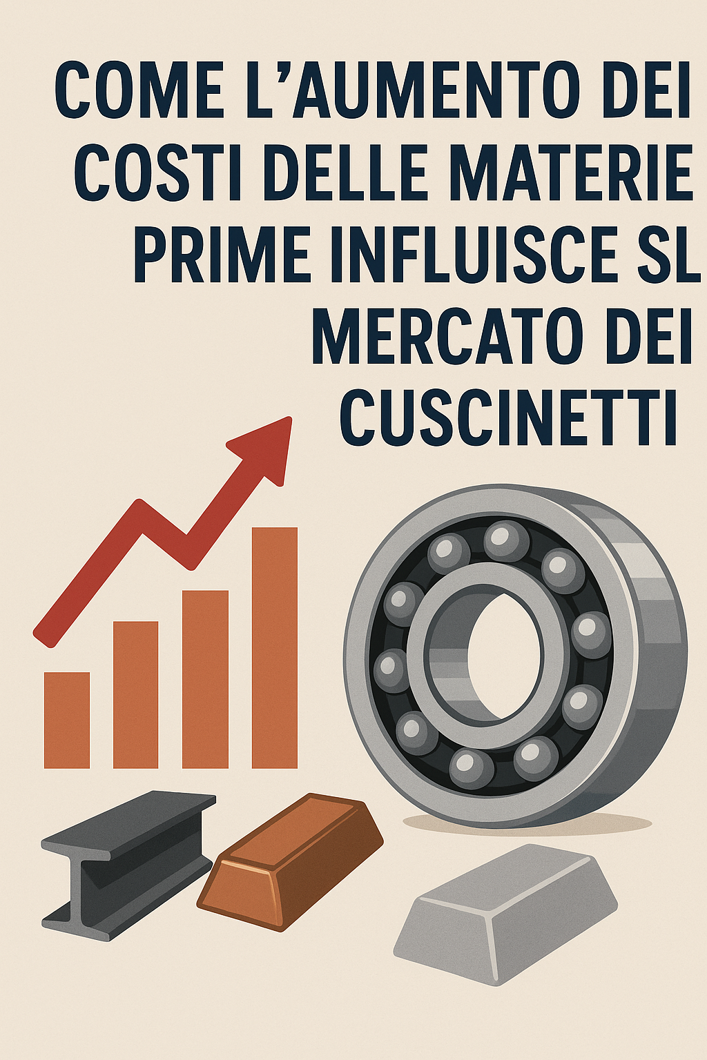 Come l’aumento dei costi delle materie prime influisce sul mercato dei cuscinetti